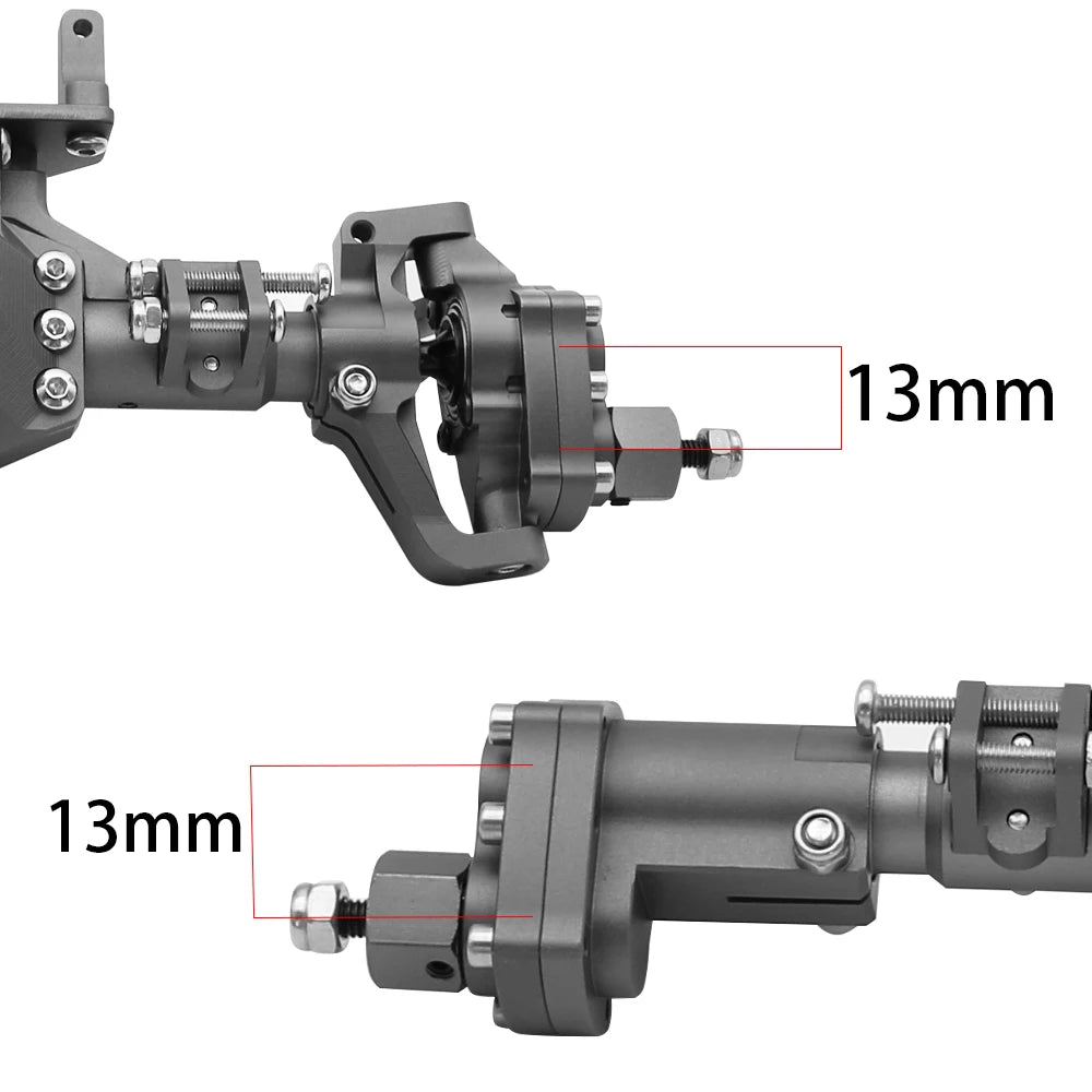 1/10 RC Crawler Aluminum Portal Axle CNC Front Rear for SCX10 II 90046 90047 GEN8 RGT - EXPROTAS