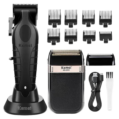 Kemei Professional Hair Clipper Trimmer Cordless Electric Beard Shaver