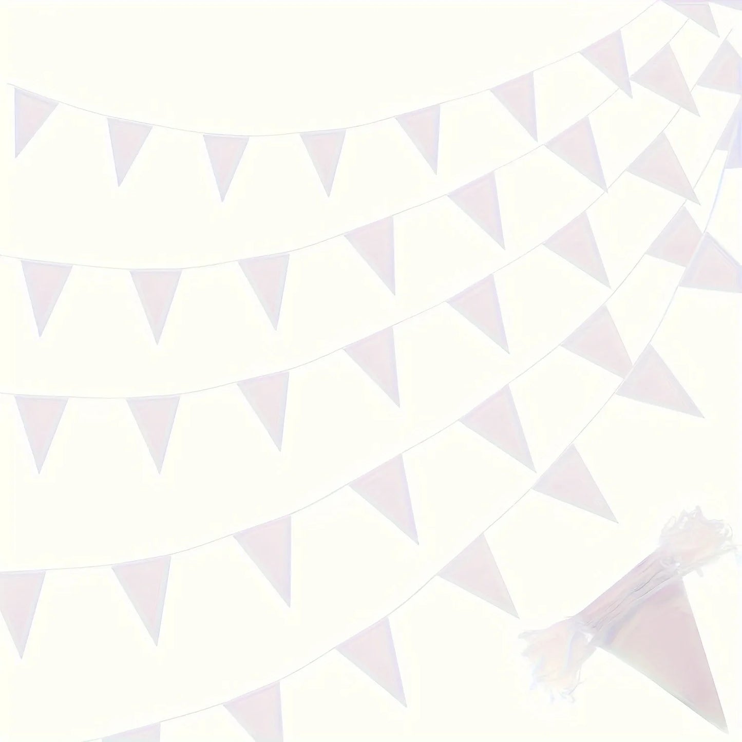 33ft Pennant Banner Flag 20Pcs Triangle Bunting Party Decoration Blue