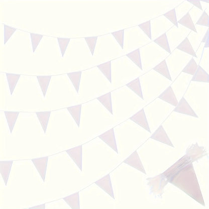 33ft Pennant Banner Flag 20Pcs Triangle Bunting Party Decoration Blue