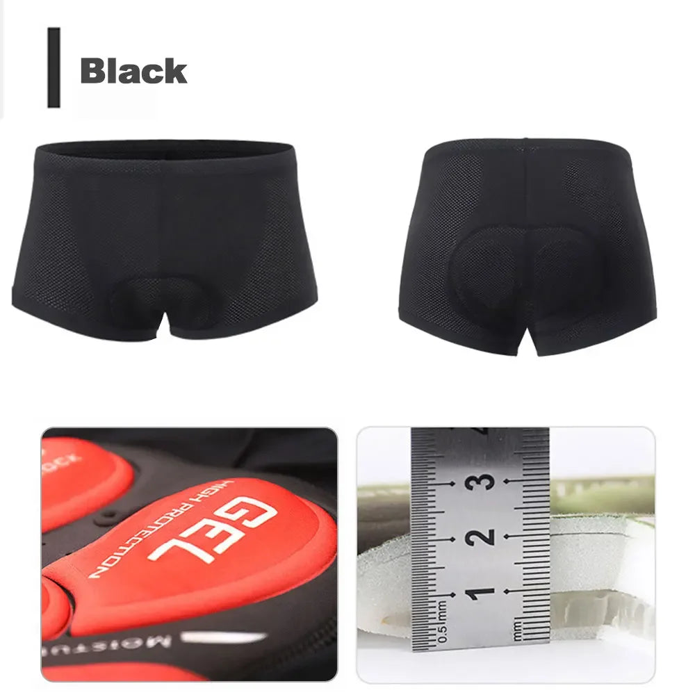 NEWBOLER Men’s Cycling Padded Underwear 5D Gel Breathable MTB Road Shorts - EXPROTAS