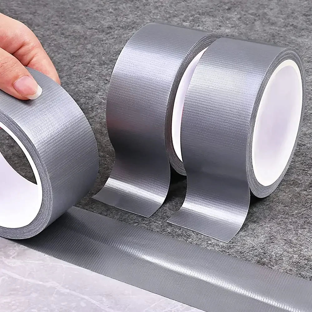Waterproof Cloth Tape Heavy Duty Duct Gaffer Adhesive Silver 50mm x 50m