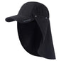 BASSDASH UPF 50+ Fishing Hat Foldable Cap with Removable Neck Flap