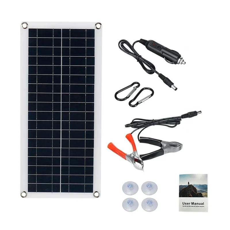 1000W 12V Solar Panel Kit with 10A-100A Controller for RV Caravan Battery