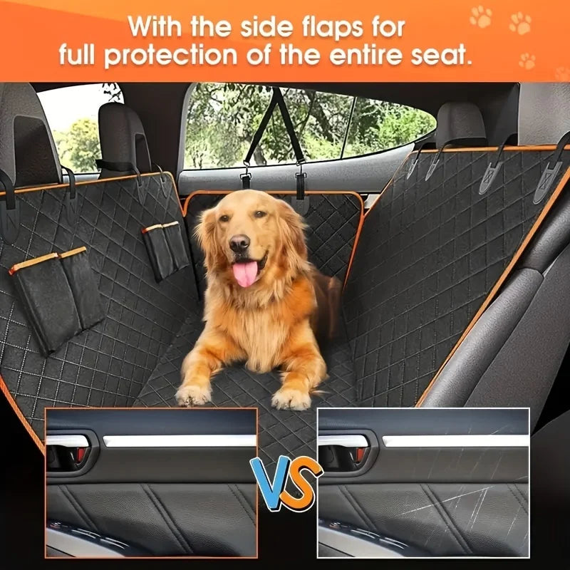 Dog Car Seat Cover Waterproof Non-Slip Hammock Rear Protector for Pets