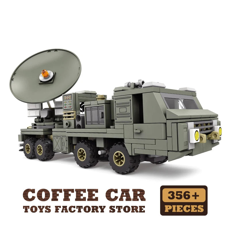 NEW Military Truck Building Blocks DIY Army Missile Vehicle MOC 3D Model Kit Toy Gift