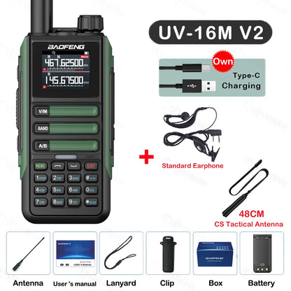 Baofeng UV16M Two Way Radio Walkie Talkie Long Range UHF VHF AM FM