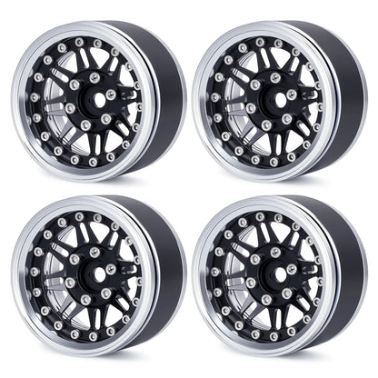 1.9 Aluminium Beadlock Wheels Adjustable Offset Rims 1/10 RC Crawler TRX4