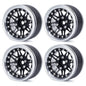 1.9 Aluminium Beadlock Wheels Adjustable Offset Rims 1/10 RC Crawler TRX4