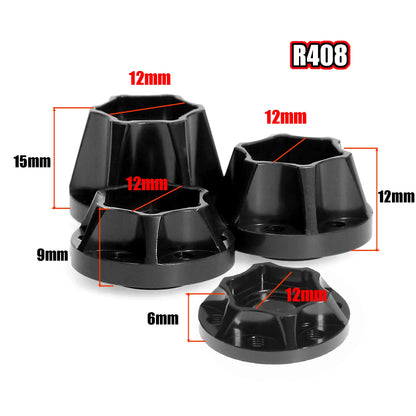 RED SPIDER  Wheel Hex Hubs Extension Combiner 6/9/12/15mm for 1.9 or 2.2 inch Tamiya CC01 D90 Axial SCX10 Traxxas TRX4