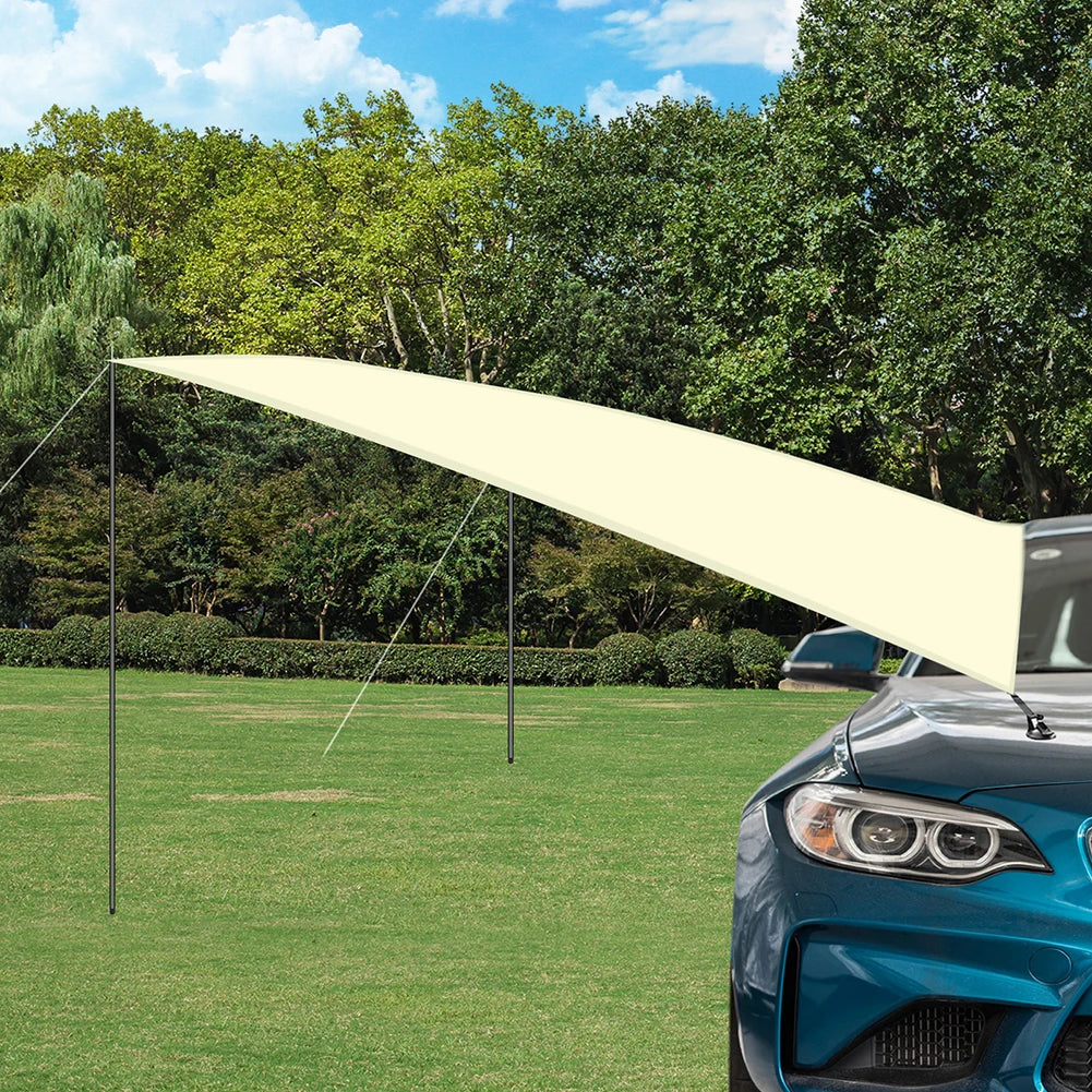 Car Shelter Shade Camping Side Car Roof Top Tent Awning Waterproof UV Portable Camping Tent Automobile Rooftop Rain Canopy-EXPROTAS
