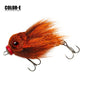 Rosewood Mouse Swimbait Lure Bucktail Rig for Muskie Pike Fishing Tackle
