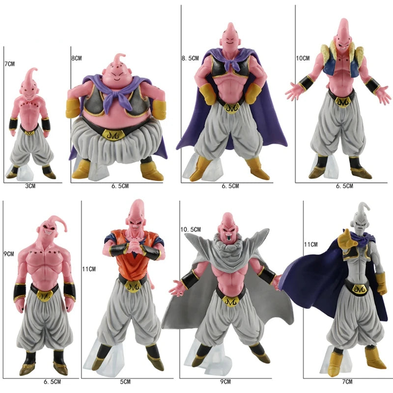 8pcs/set  Anime Dragon Ball Z Super Buu Figure Majin Buu Figurine PVC Action Figures Collection Model Toys for Children Gifts-EXPROTAS