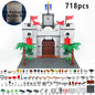 Medieval Knight Castle Building Blocks MOC Construction Scene Brick Toy Set