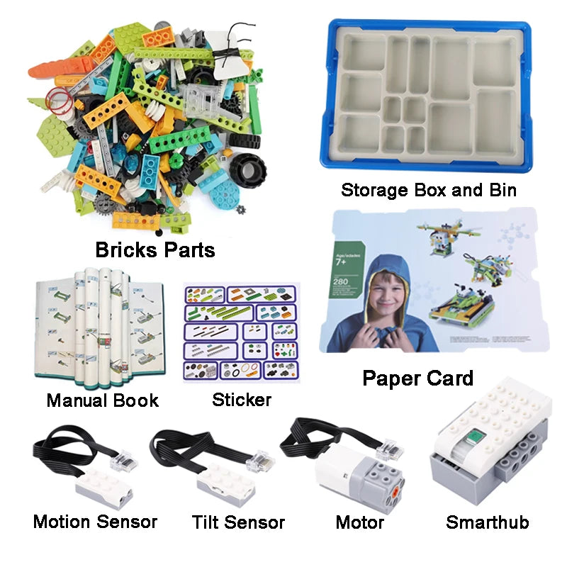 NEW WeDo 2.0 Core Set Robotics STEAM Boxed Kit Compatible with 45300 We-Do Building Blocks DIY Educational Toys Christmas Gifts-EXPROTAS
