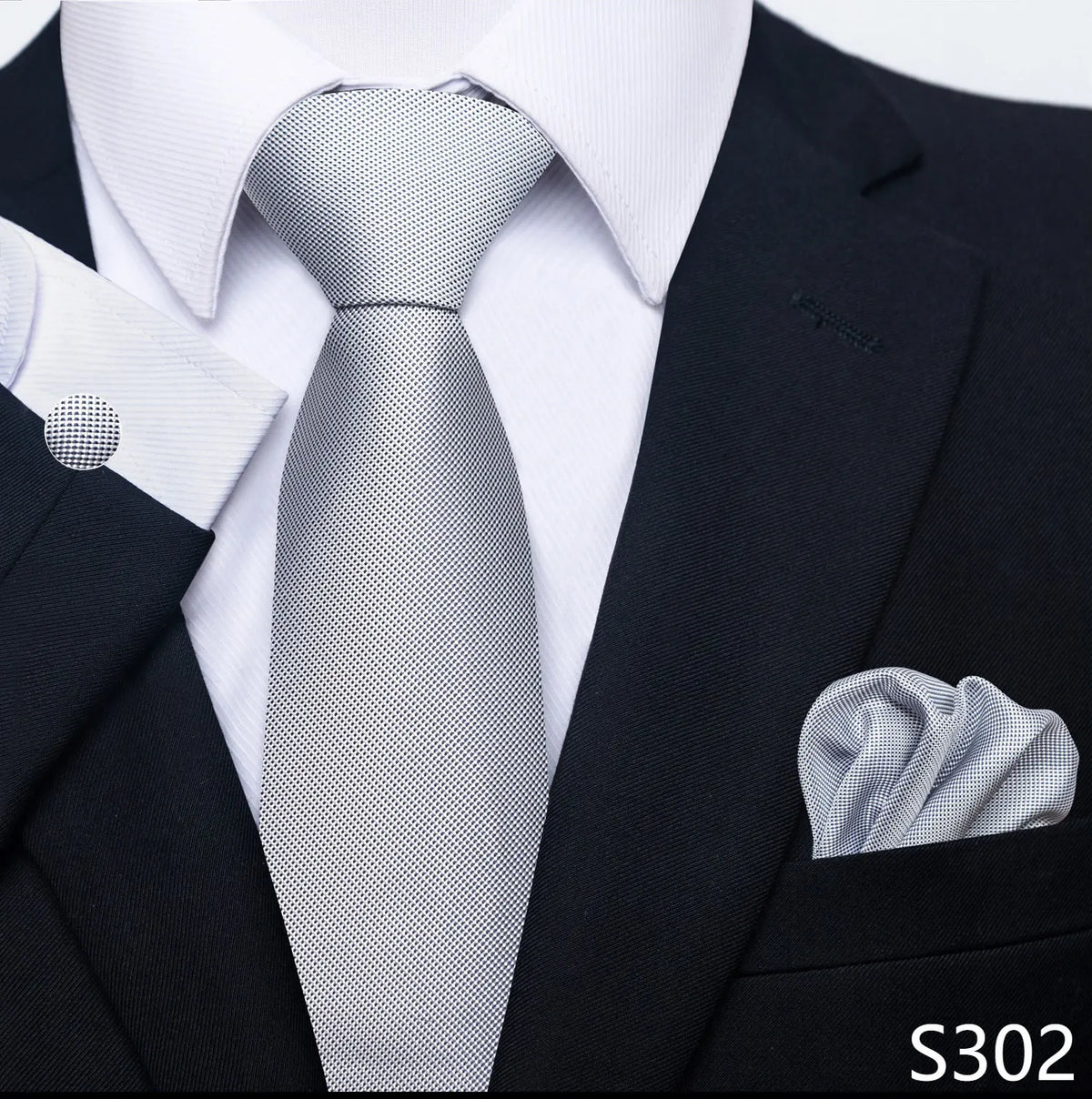 EXPROTAS Tie Pocket Square 8cm Wedding Formal Men’s Accessories