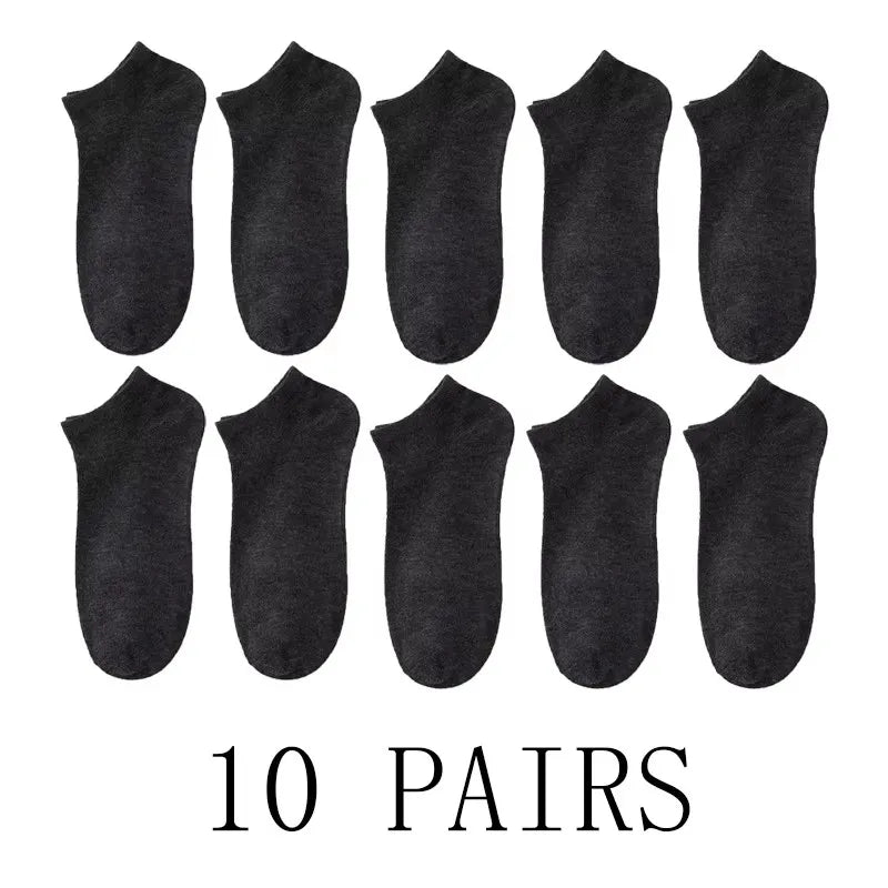 5/10-Pack Unisex Comfort-Fit Ankle Socks Lightweight Breathable Sports Wear