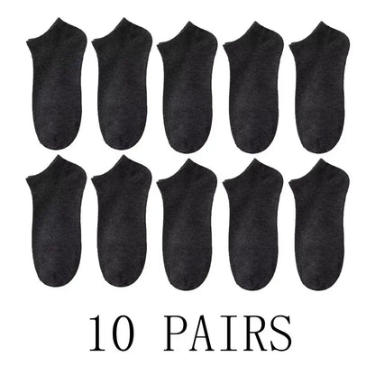 5/10-Pack Unisex Comfort-Fit Ankle Socks Lightweight Breathable Sports Wear