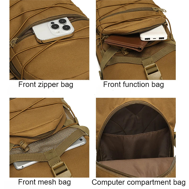 15L MOLLE Backpack Outdoor Cycling Hiking Camping Climbing Sports Rucksack
