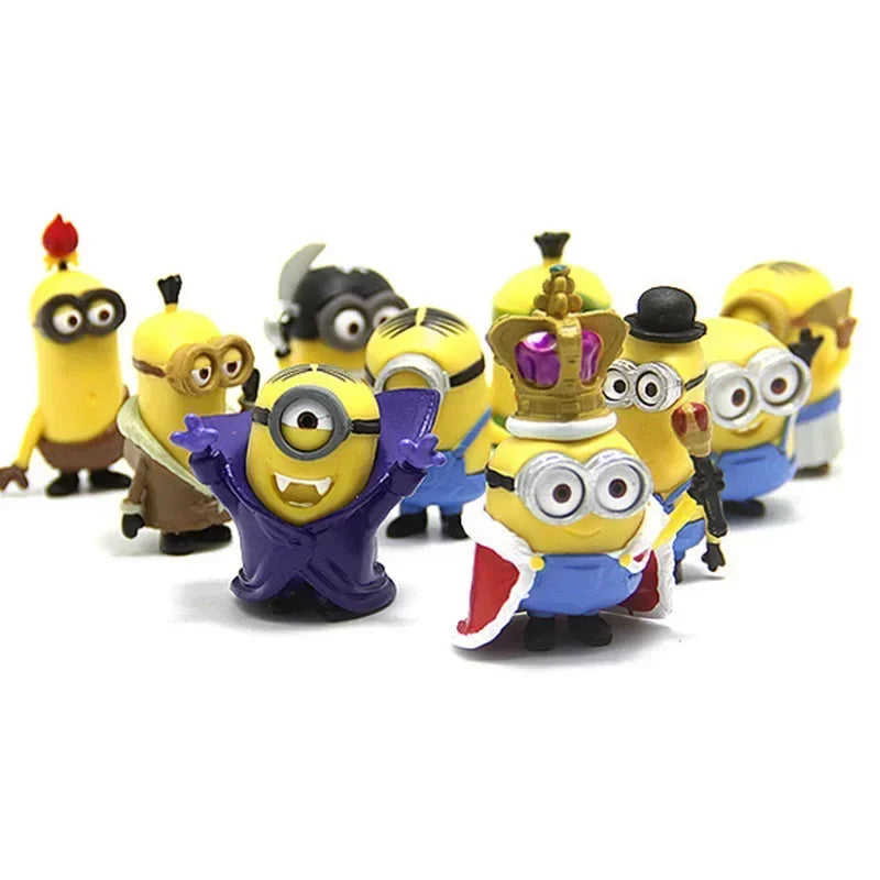 Kawai Mini Figurines 10Pcs Set Action Figures for Xmas Gifts