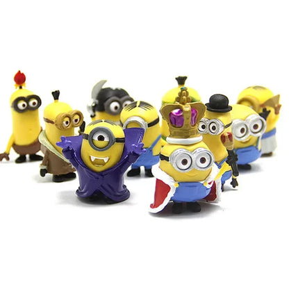 Kawai Mini Figurines 10Pcs Set Action Figures for Xmas Gifts