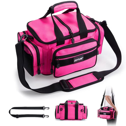 Fishing Tackle Bag Large Capacity Backpack 600D Oxford Waterproof Camping