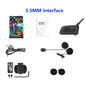XiNOWY V6 PRO Motorcycle Bluetooth Intercom Helmet Headset 800m Waterproof 6 Riders Music