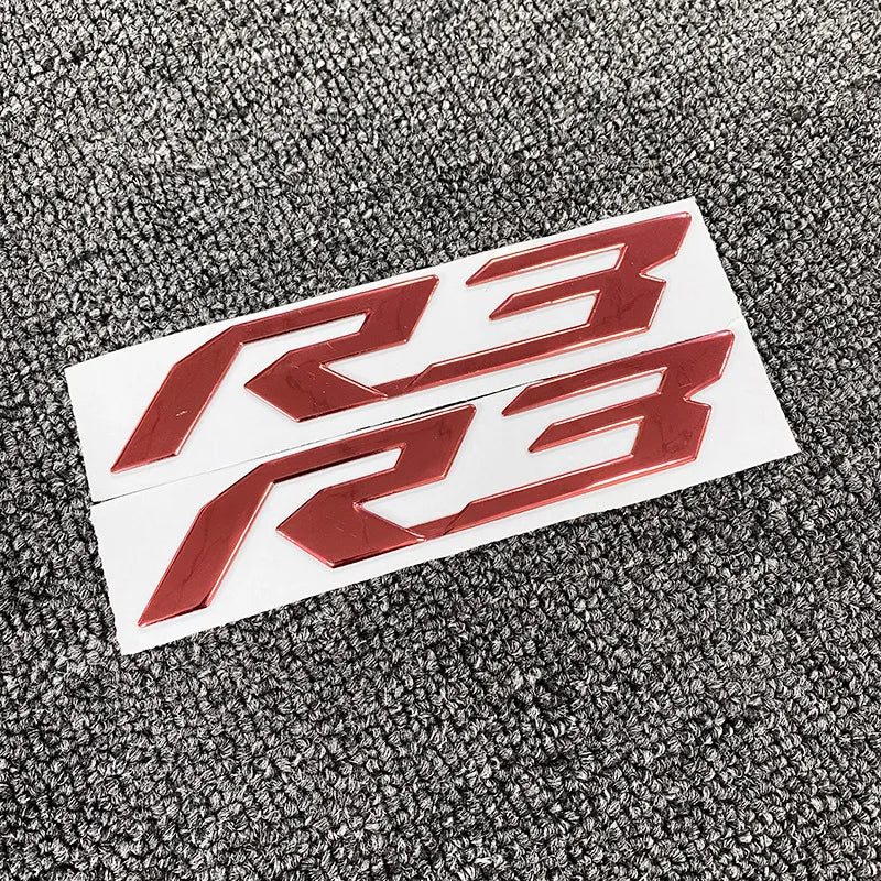Motorcycle 3D Emblem Badge Decal Tank Wheel Sticker Soft Reflective Decal R1 R3 R6 Sticker For Yamaha YZF-R6 Fairing Body Decals-EXPROTAS