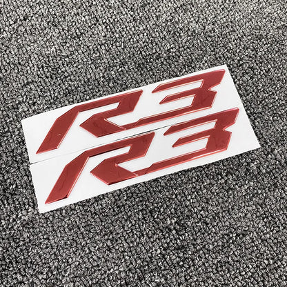 Motorcycle 3D Emblem Badge Decal Tank Wheel Sticker Soft Reflective Decal R1 R3 R6 Sticker For Yamaha YZF-R6 Fairing Body Decals-EXPROTAS