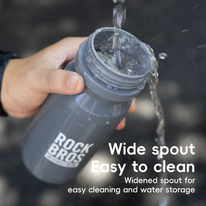 ROCKBROS Bicycle Water Bottle 600ml PP Sports Cycling Squeeze Cup Outdoor Hiking