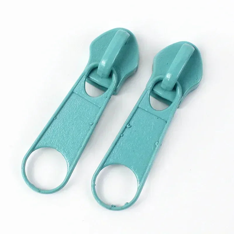 50/100/200Pcs 3#5# Zipper Slider For Nylon Zippers Bag Garment Zip Puller Backpack Pocket Zips Repair Kit DIY Sewing Accessories