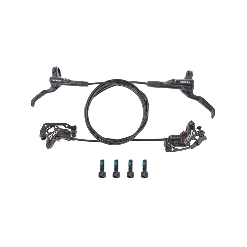 Silicone Protective Cover Hydraulic Disc Brake Set 4-Piston 800mm/1400mm MTB