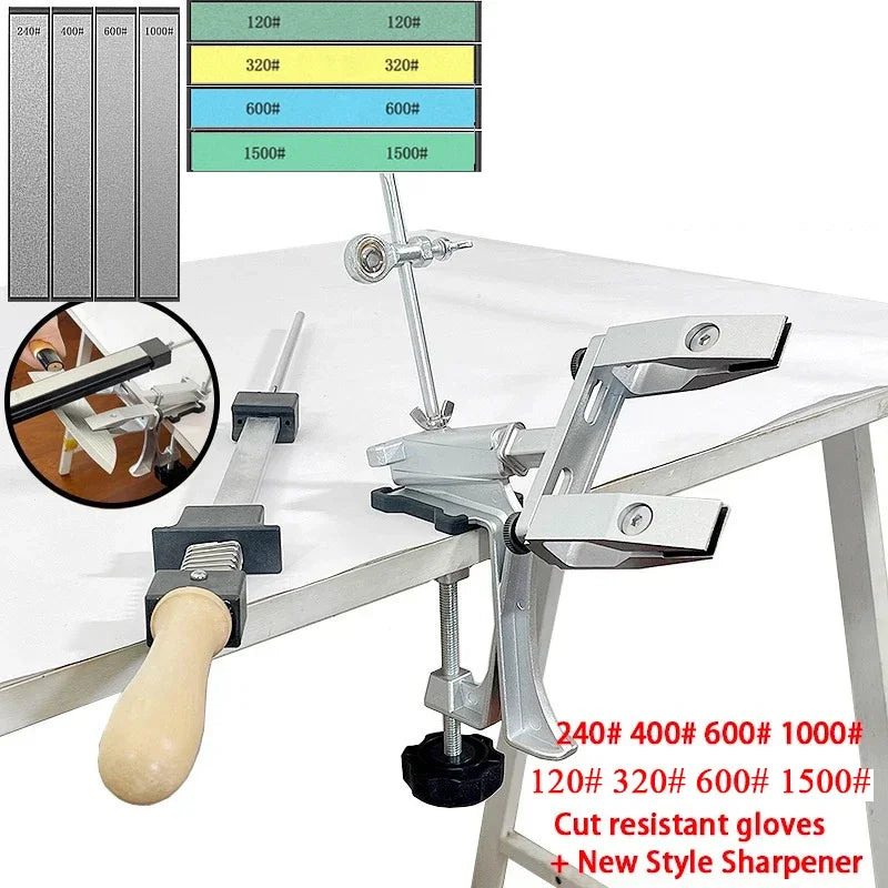 2023 New Upgraded Fixed Angle Knife Sharpener 360° Rotary Knife Household Whetstone Diamond Sets Kitchen Professional Sharpening-EXPROTAS