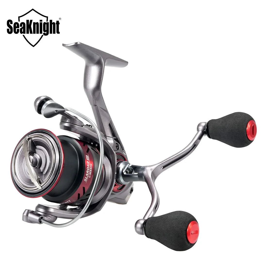 Dual-handle Spinning Reel 5.2:1 Saltwater Fishing Gear 3000 Series 228g