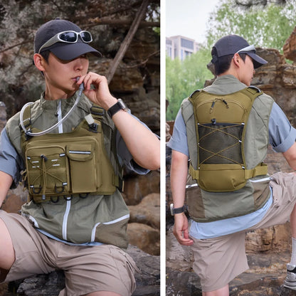Running Vest Chest Hydration Pack Outdoor Sports Backpack For Hiking Race Marathon Bag Men Women Sport Tactical Camping Backpack