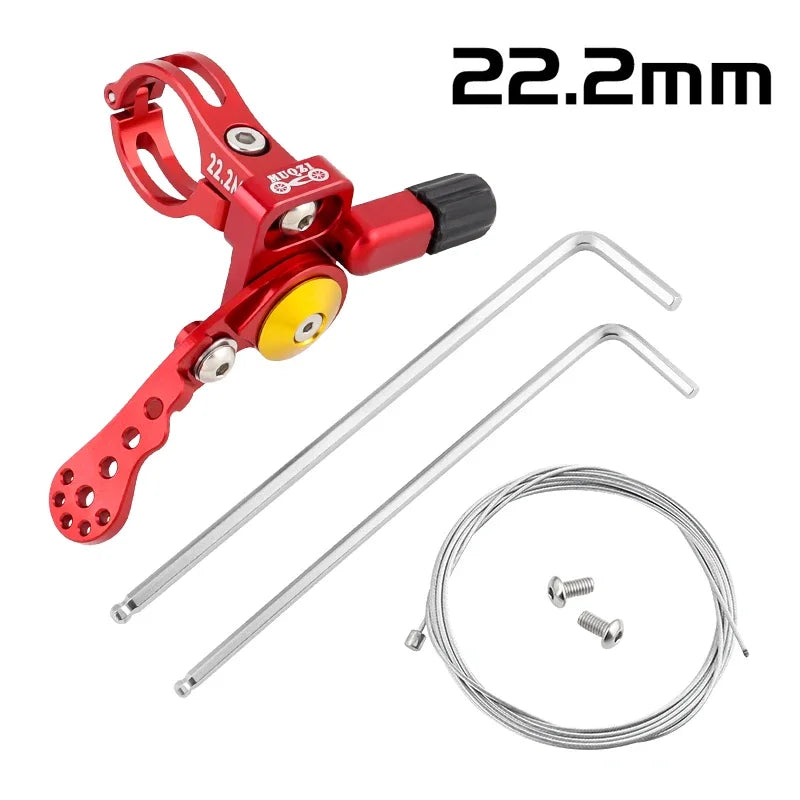 MTB Dropper Remote Lever for 22.2mm Aluminum Seatpost Bike Housing