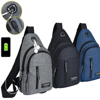 Waterproof Messenger Bag Men Chest Fashion Korean-Style Casual Bags