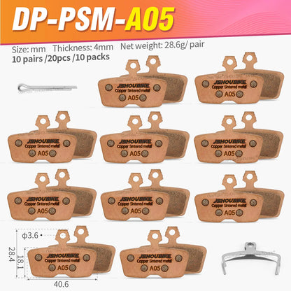 Metal Hydraulic Brake Pads for SRAM Code R RSC Avid Code by JSHOUBIKE Sintered