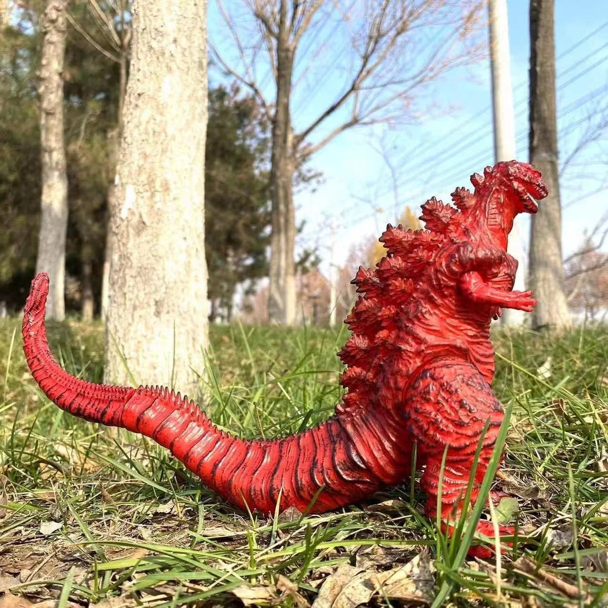 24cm Red Lotus Godzilla Action Figure Mecha King of Monsters Collectible