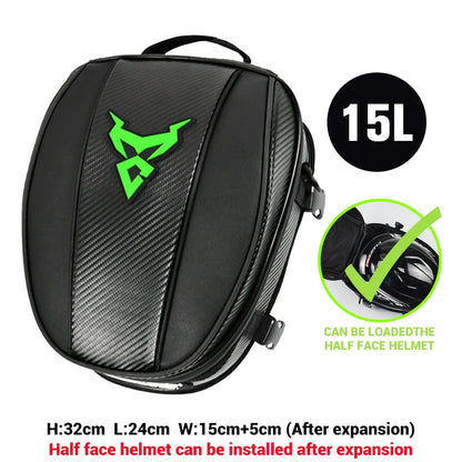 Motorcycle Magnetic Tank Bag Carbon Look Oxford Cloth Storage Bag