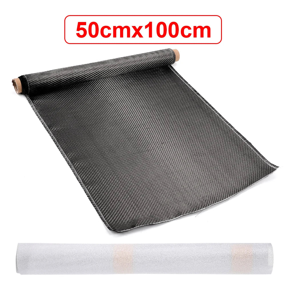 3K 200gsm Carbon Fiber Cloth 50cm/30cm wide Plain Carbon Fabric For Commercial Car Part Sport Equipment-EXPROTAS