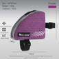 WEST BIKING Mini Triangle Bike Bag 0.4L Bicycle Frame Front Tube Storage Bag Reflective Tear-Resistant MTB Road Bike Pannier