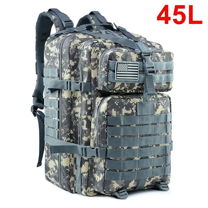 30/50L Tactical Backpack Survival Bag for Outdoor Hiking Hunting EDC