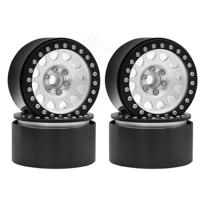 1/10 RC Crawler CNC 2.2" Aluminum Beadlock Wheels for TRX4 TRX6 Axial SCX10 Wraith Capra - EXPROTAS