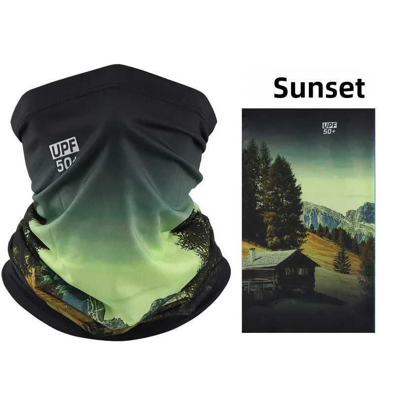 Sun Protection Mask Ice Silk Neck Gaiter Breathable Cycling Fishing Scarf