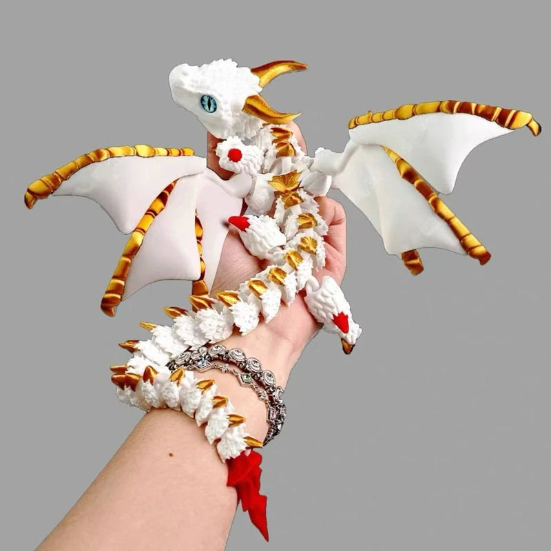 3D Printed Wyvern Dragon Model Articulated Desktop Ornament Collectible