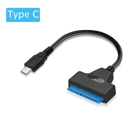 USB 3.0 to SATA Cable 2.5" HDD/SSD Adapter 6Gbps 22-Pin SATA III Cord
