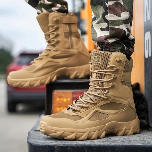 Men Tactical Boots Autumn Special Forces Field Man Boot Lightweight Outdoor Non-Slip Waterproof Shoes Zapatillas Hombre-EXPROTAS