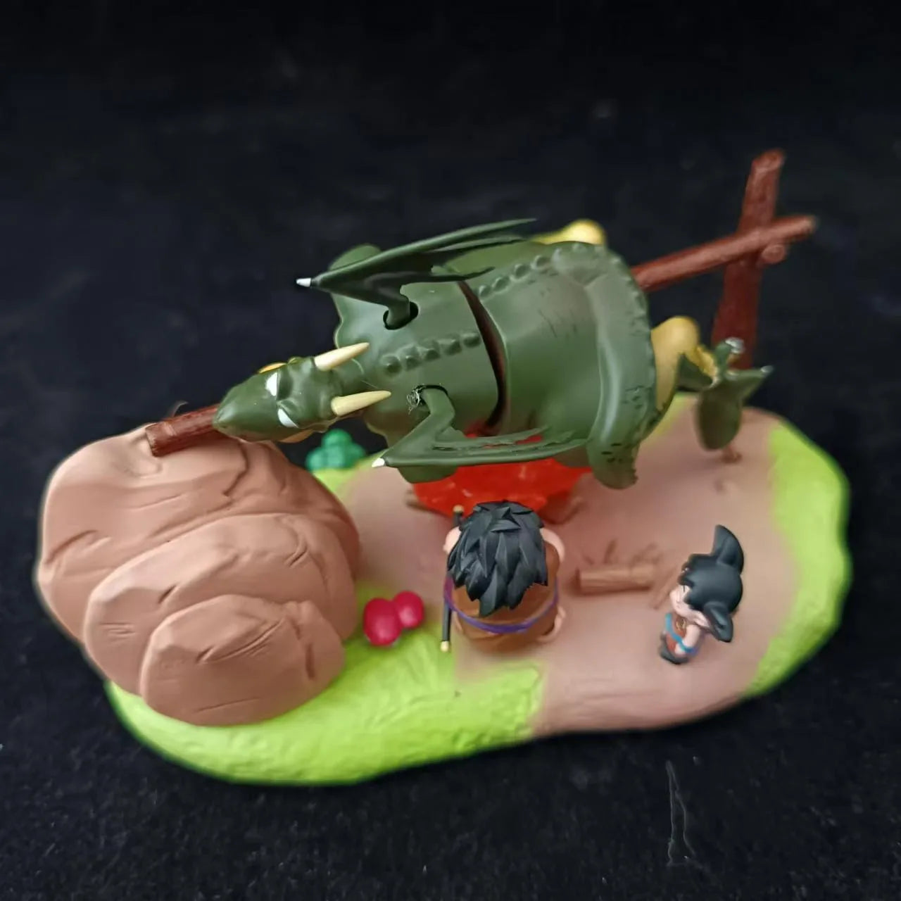 Dragon Ball Figure Son Goku Yajirobe Barbecue Cymbal 8cm PVC Action Statue Gift