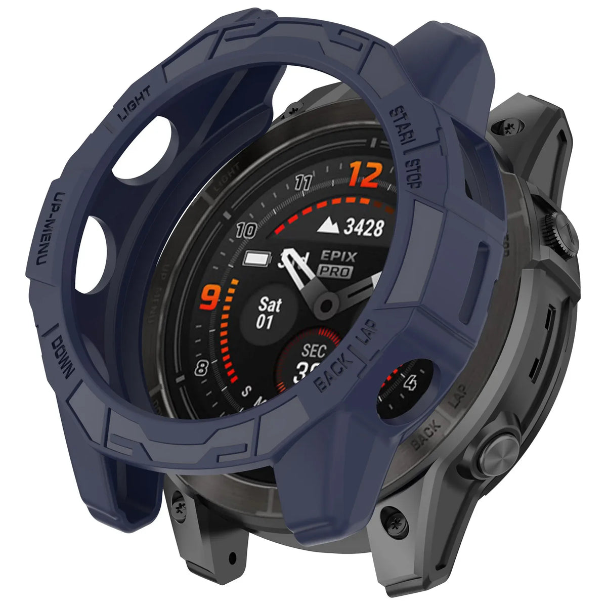 Protective Cover Case for Garmin Fenix 7X Pro 51mm Epix 47mm TPU Frame